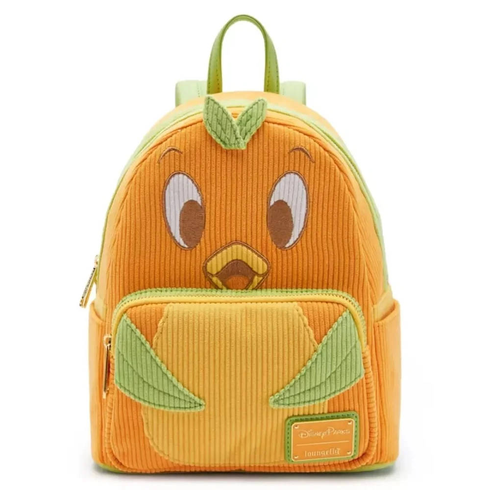 Disney Parks Orange Bird Corduroy Loungefly Backpack Pastel - NEW - Picture 1 of 4